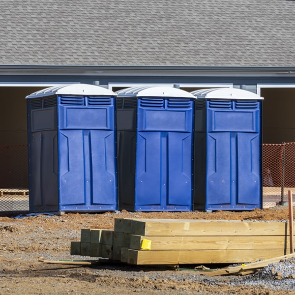 are there any restrictions on where i can place the porta potties during my rental period in Schneider Indiana